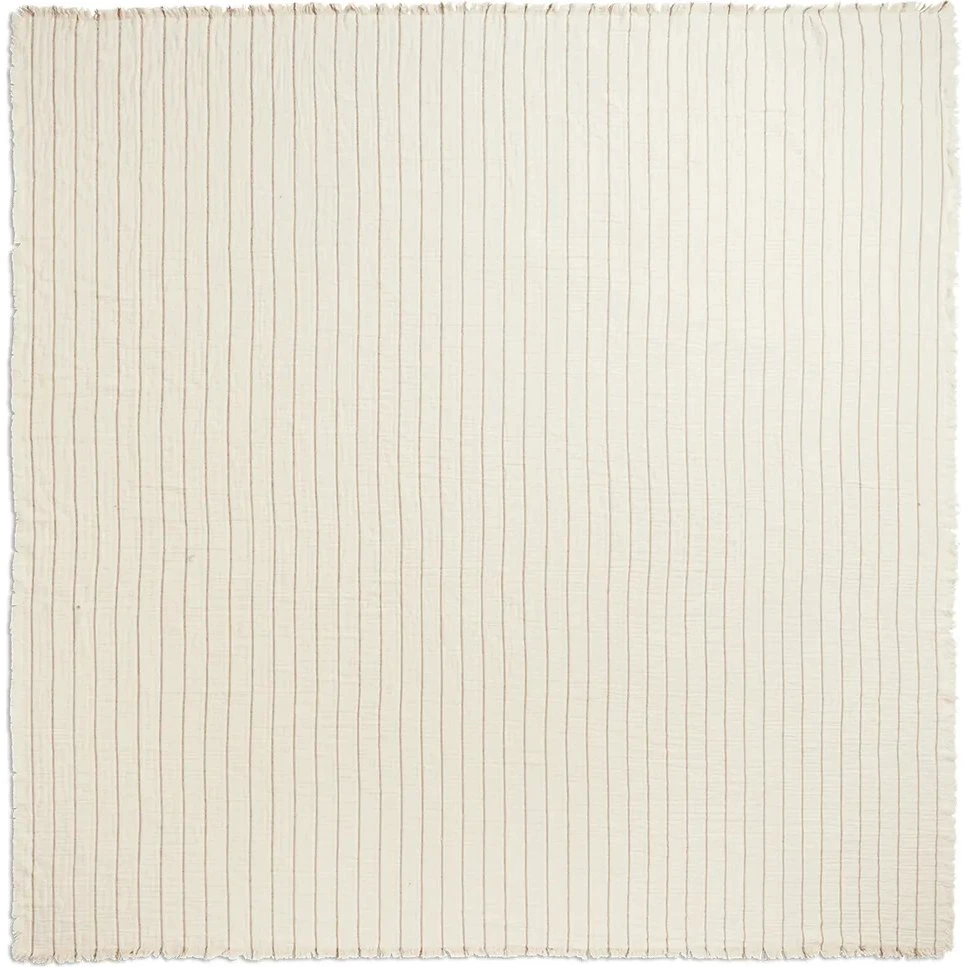 ferm LIVING Aires sengetæppe Double Undyed – økologisk