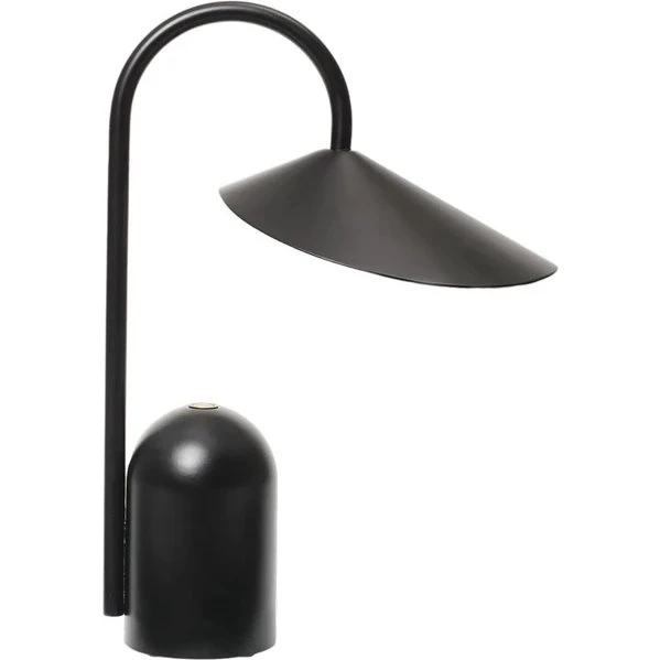 ferm LIVING Arum Portable bordlampe – sort