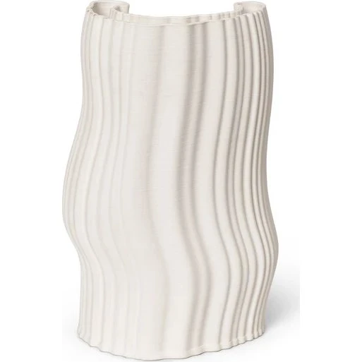Ferm Living Moiré Vase Off-white H 30 cm