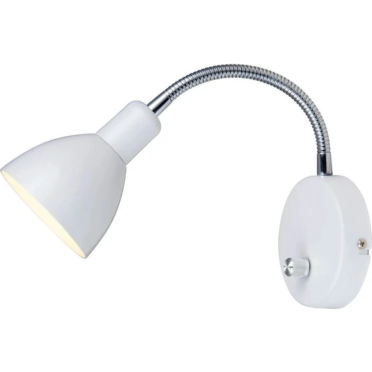 Halo Design Denver Væglampe - Hvid, justerbar E14