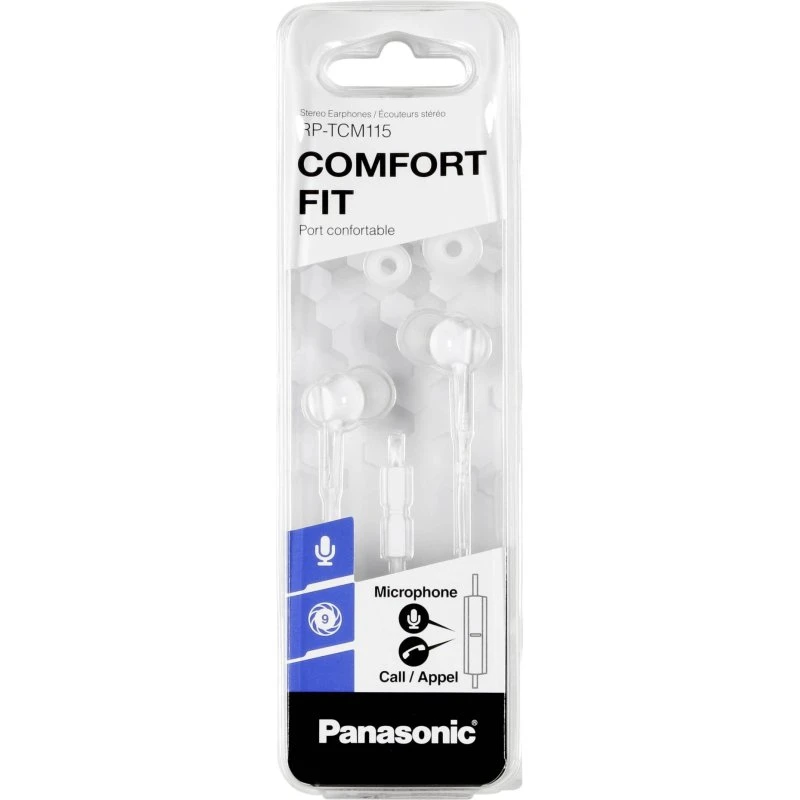 Panasonic RP-TCM115 In-ear headset med mikrofon - Hvid