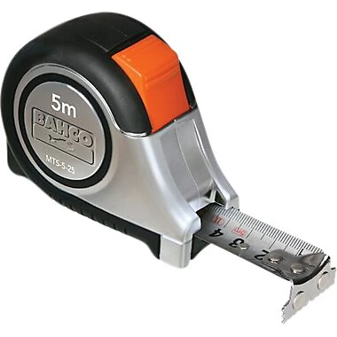Bahco MTS-8-25 8 m x 25 mm målebånd, stålhus, autolock