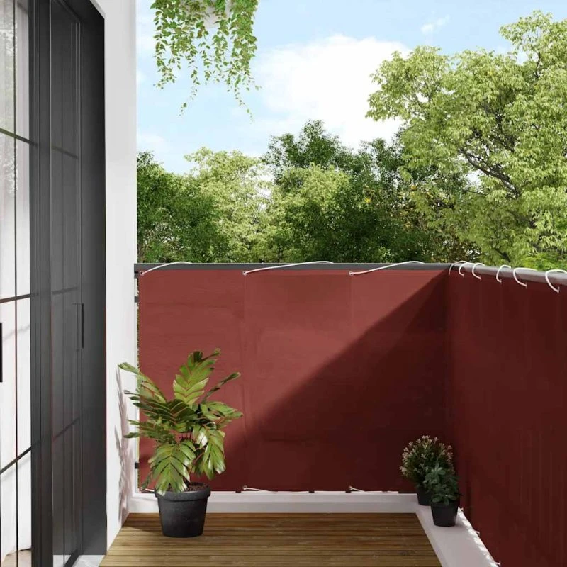 Altanafskærmning 120x700 cm terrakotta - 100% polyester