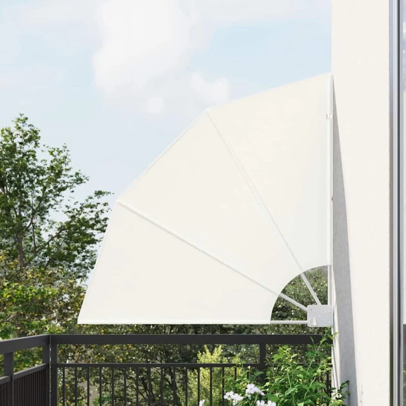 Balkon Afskærmning Creme 115x115 cm – Polyester