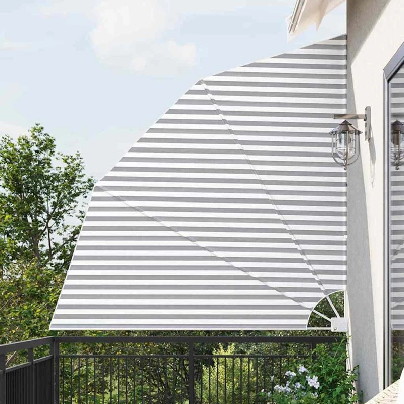 Altanafskærmning Anthracit/Hvid 210x210 cm - Polyester