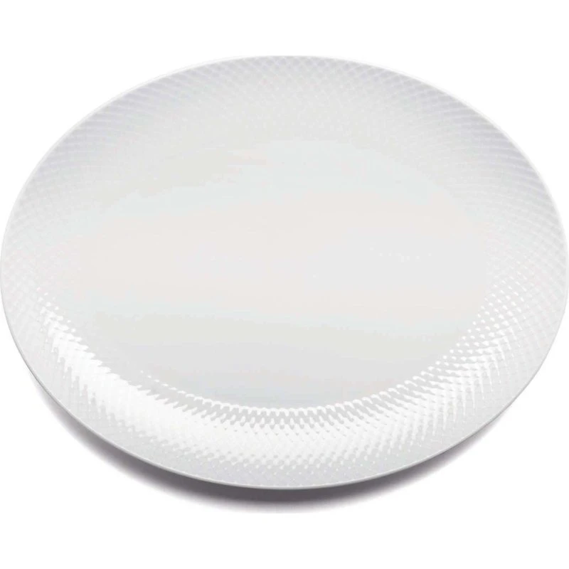 Lyngby Porcelæn Rhombe oval serveringsfad 35x26,5 cm