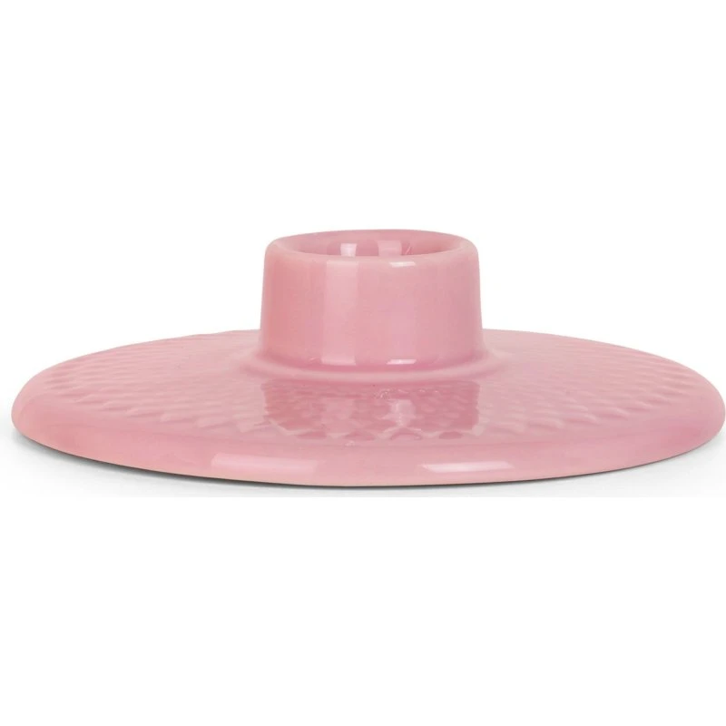 Lyngby Porcelæn Rhombe Color lysestage 3 cm – rosa