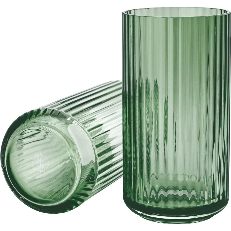 Lyngby Vase 20 cm – Copenhagen Green (glas)