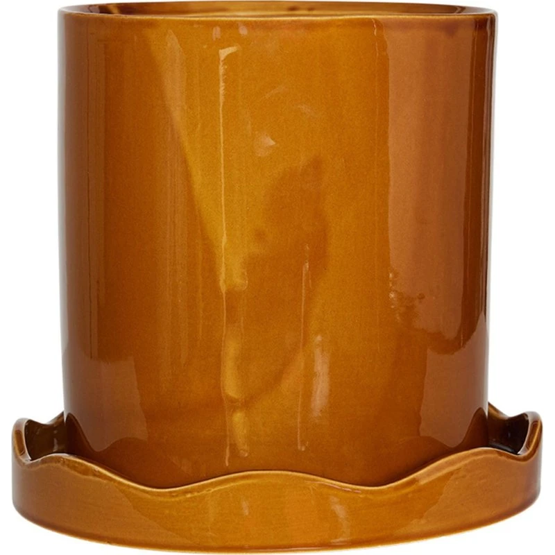 OYOY Nami urtepotte medium Ø21,5 cm – hvid stentøj