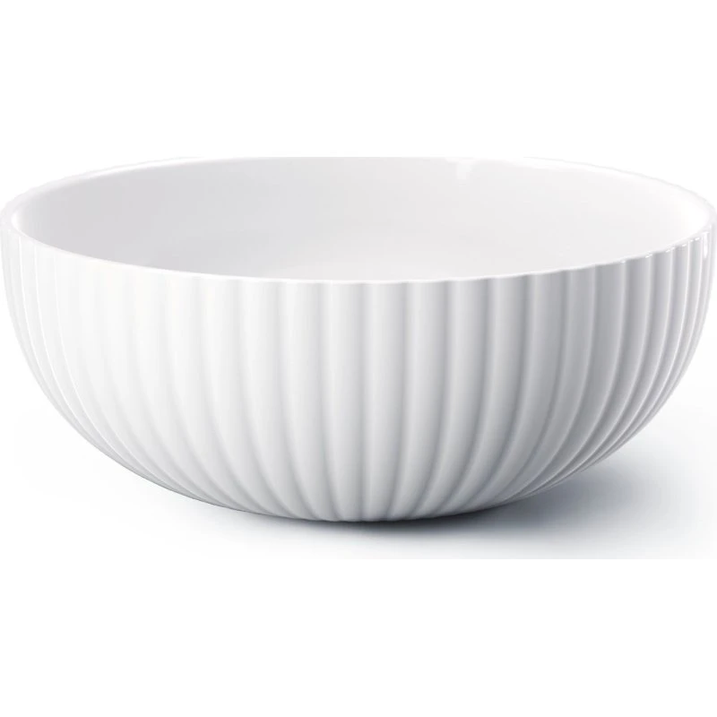 Georg Jensen Bernadotte salatskål Ø26 cm - hvid porcelæn