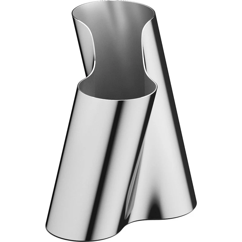 Georg Jensen Lituus vase, medium – håndpoleret stål (20,4 cm)
