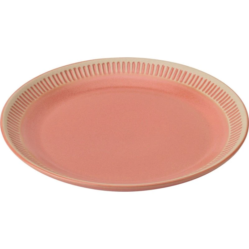 Knabstrup Colorit tallerken Ø22 cm - Coral