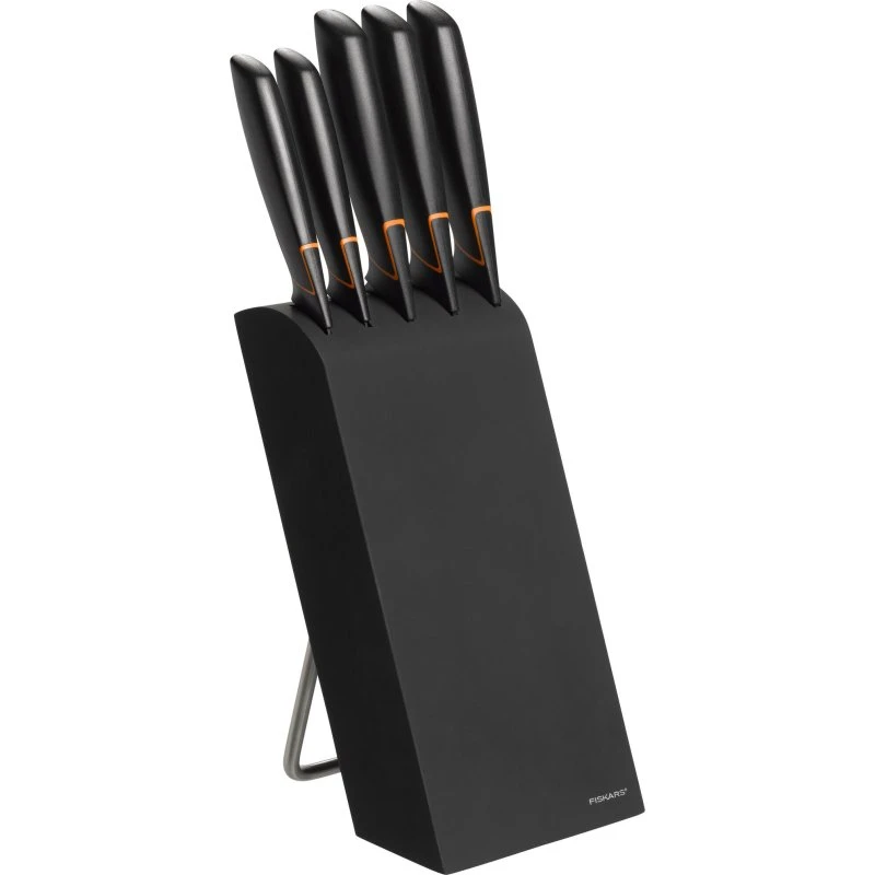 Fiskars Edge knivblok med 5 knive