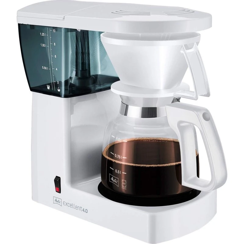 Melitta Excellent 4.0 – Hvid kaffemaskine