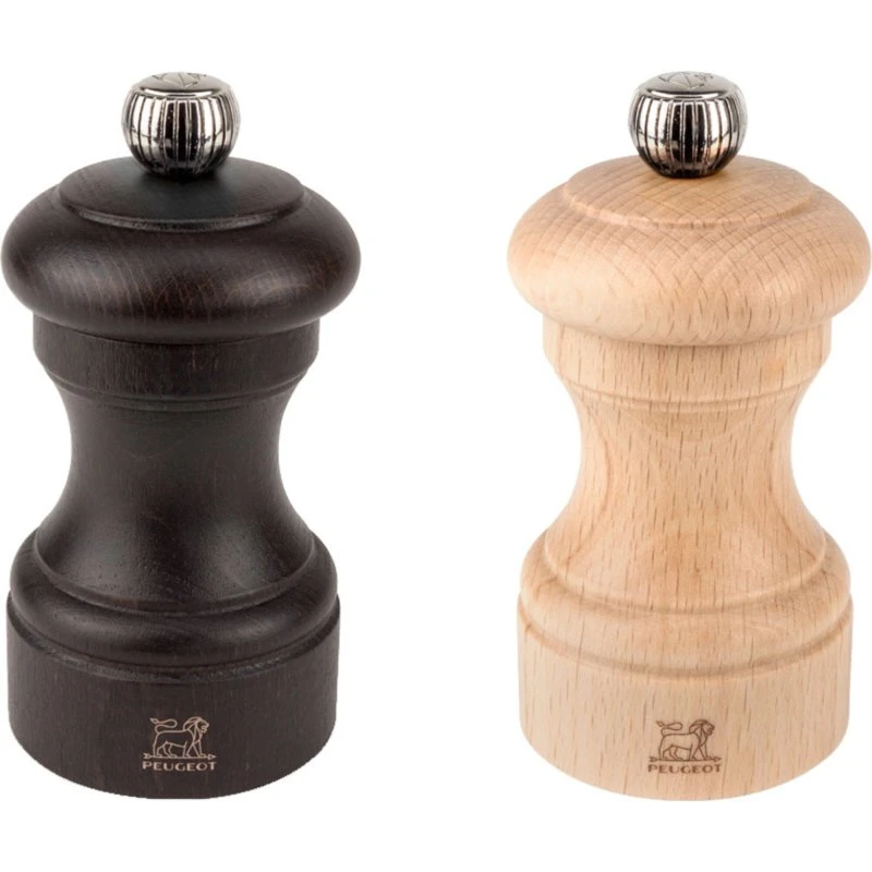 Peugeot Bistro salt- & peberkværn sæt 10 cm, Choco/Natur
