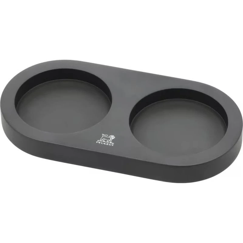 Peugeot Linea bambusholder til 2 kværne, mat sort