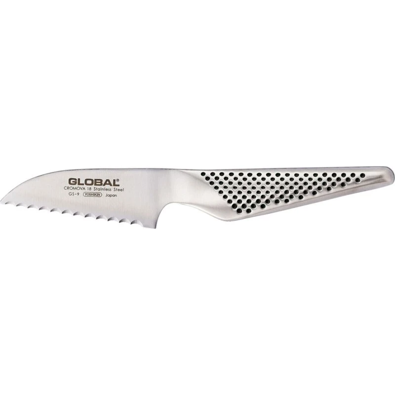 Global GS-9R tomatkniv 8 cm - takket rustfrit stål