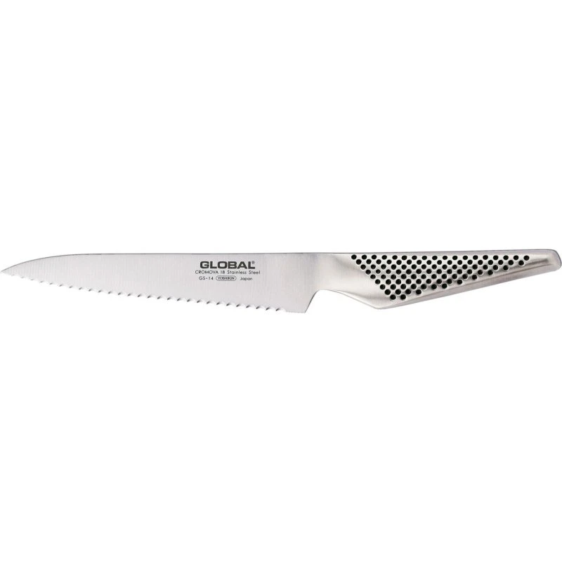 Global GS-14R brød-/universalkniv 15 cm (bølget)