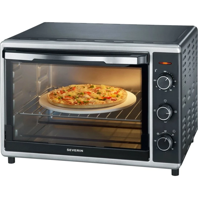 Severin TO2058 Miniovn 42 L – 1800W, rotisserie & pizzasten