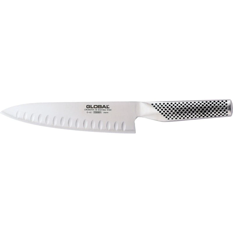 Global G-78 kokkekniv 18 cm – granton, rustfrit stål