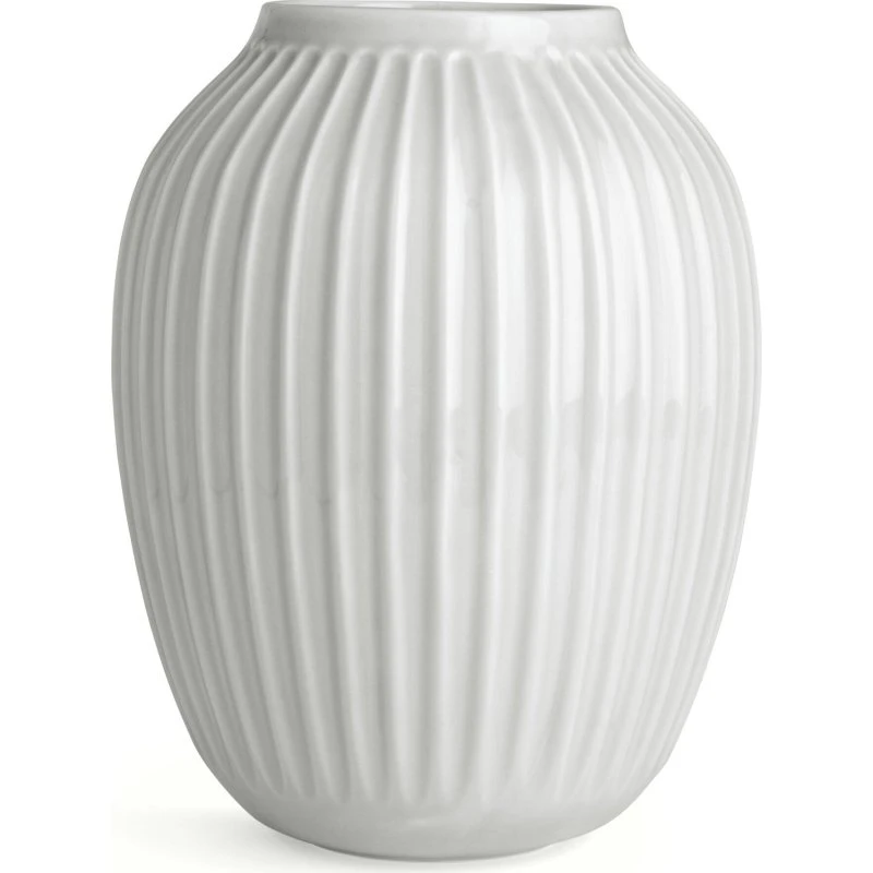 Kähler Hammershøi vase H25 cm – hvid porcelæn