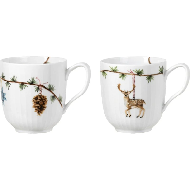 Kähler Hammershøi Christmas Krus 33 cl - Sæt 2020 & 2021