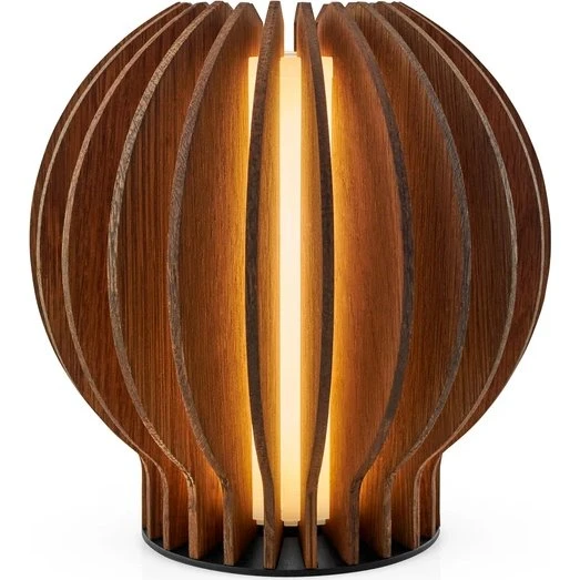 Eva Solo Radiant rund genopladelig bordlampe – Røget eg