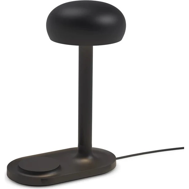 Emendo bordlampe med Qi-opladning, sort