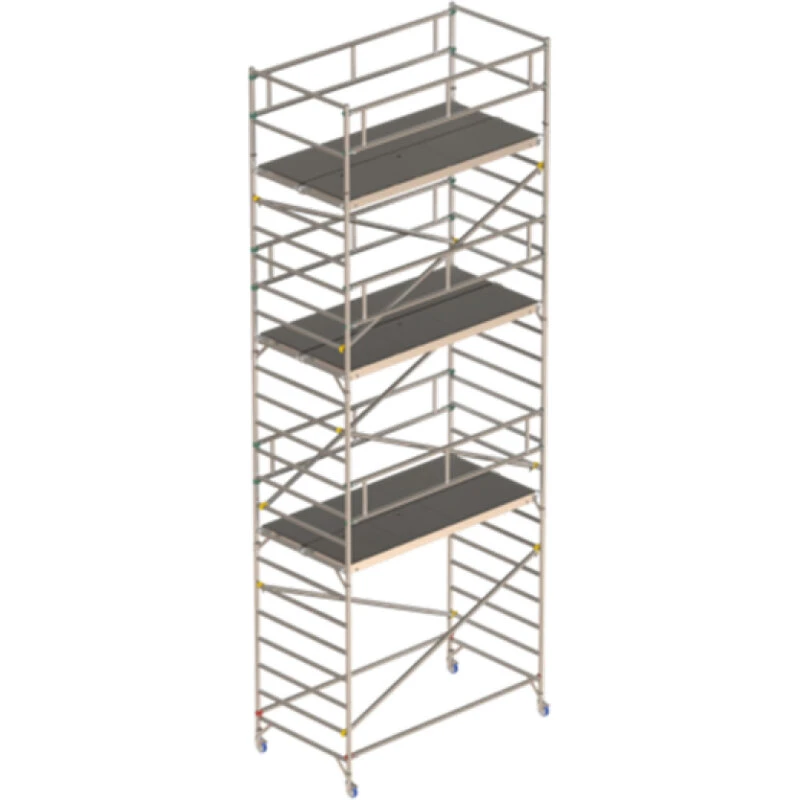 Alulock Rullestillads 135x245 cm - Arbejdshøjde 8,17 m