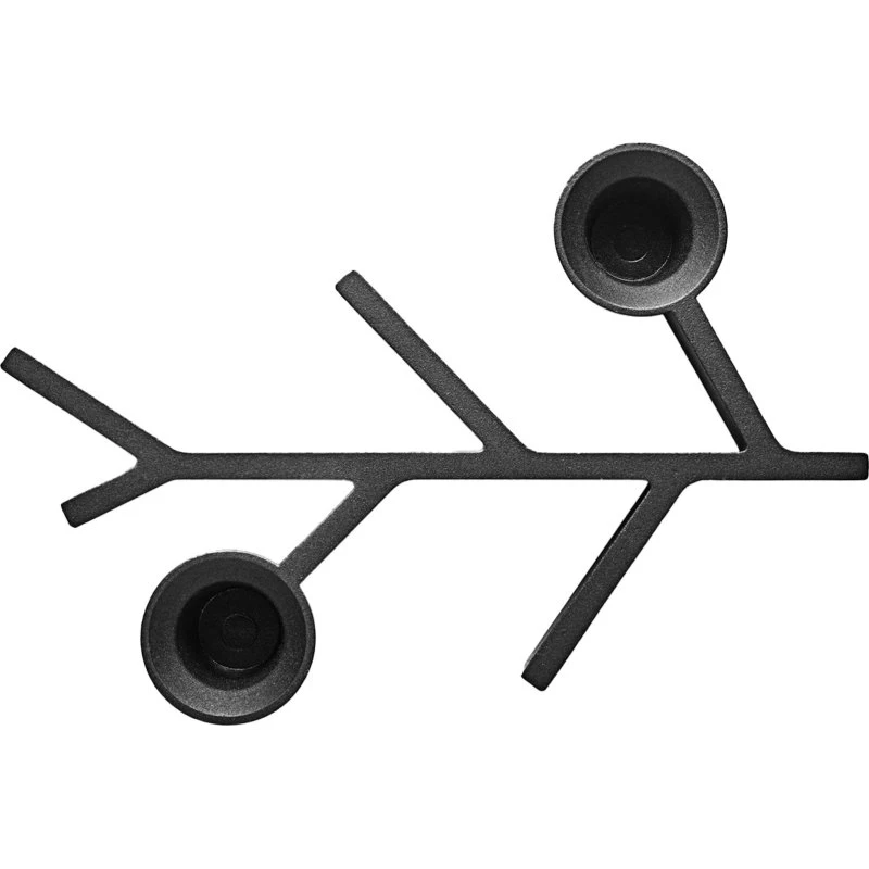 Eva Solo Twig lysestage Small – sort, 18 cm