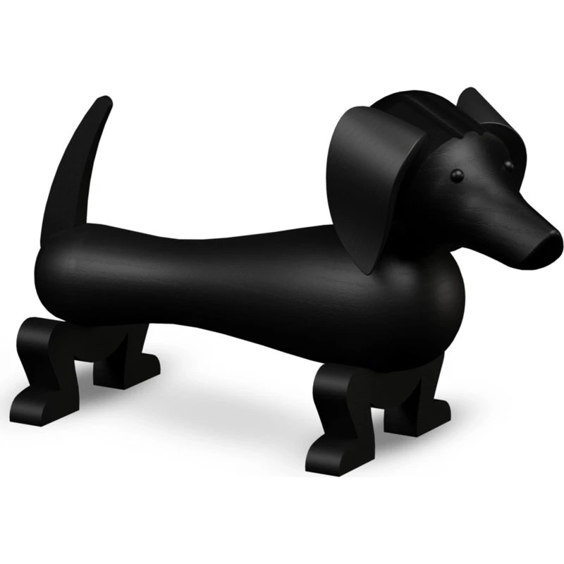 Kay Bojesen Gravhund Pind, lille - Mørkbejdset eg (18,5 cm)
