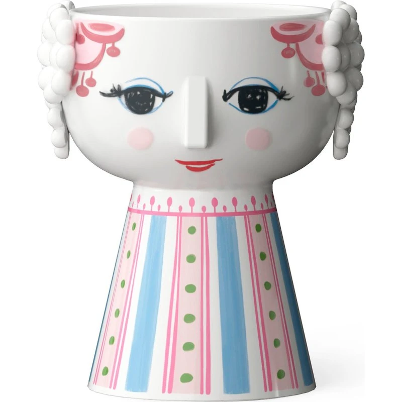 Bjørn Wiinblad Eva lysestage 9,5 cm – lyserød