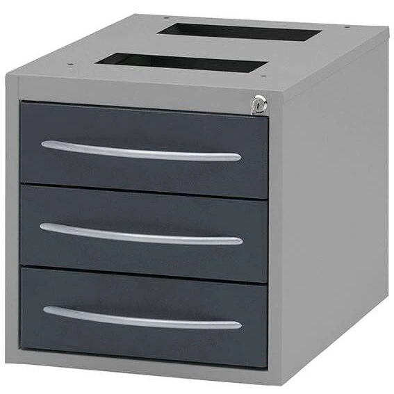 GBP skuffesektion 380x375x485 mm, 3 låsbare skuffer