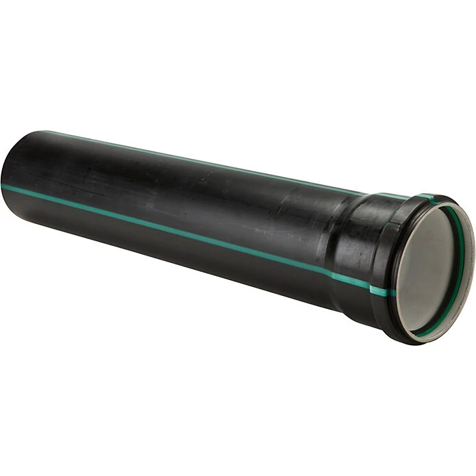 Altech Quiet lyddæmpende afløbsrør 110x500 mm, sort