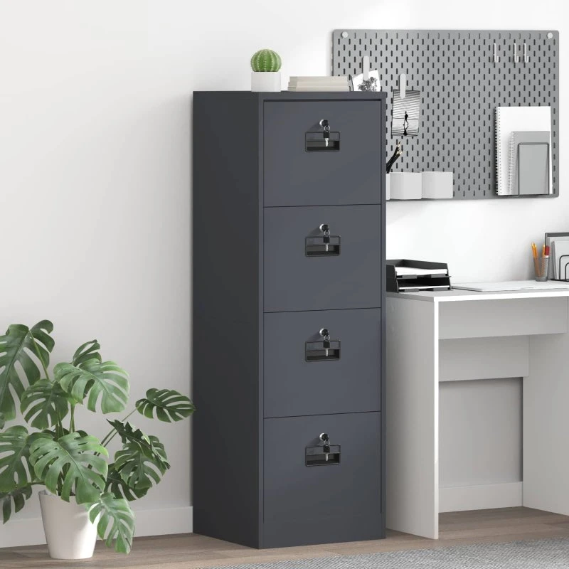 Filskab Antracit 44x50x106,5 cm – Koldvalset stål
