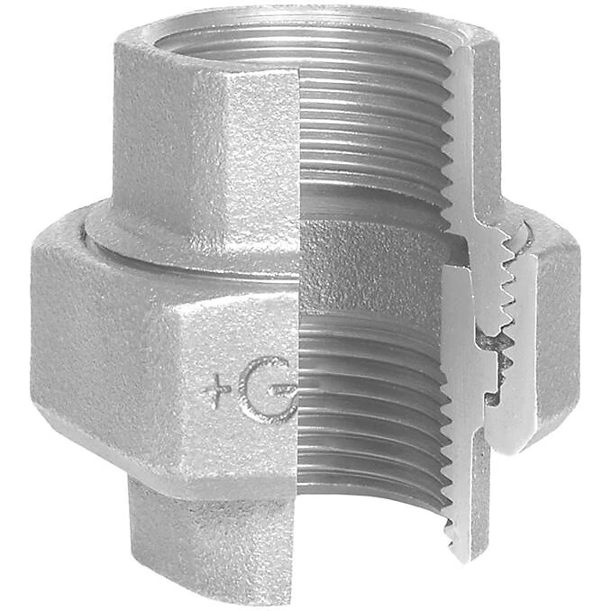 Georg Fischer union galvaniseret 1/2" muffe-muffe