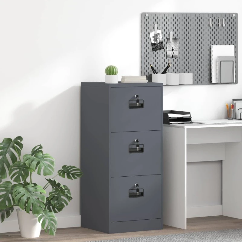 Filskab Antracit 44×50×106,5 cm i koldvalset stål