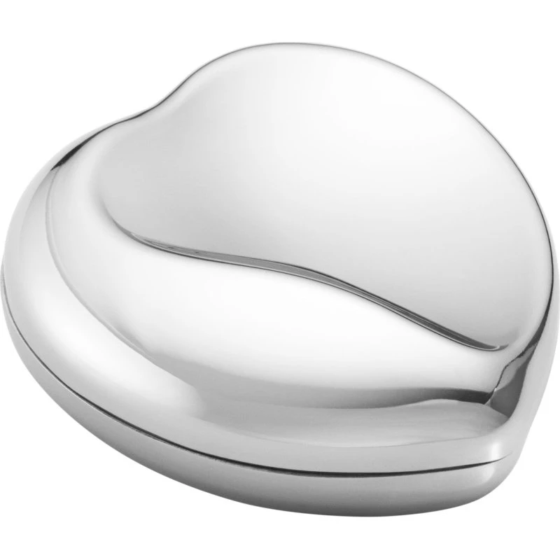 Georg Jensen Heart pilleæske i rustfrit stål