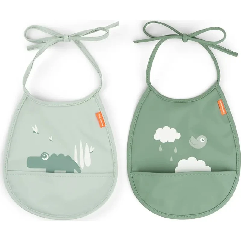 Done by Deer Croco hagesmæk 2-pak, grøn (m/lomme)