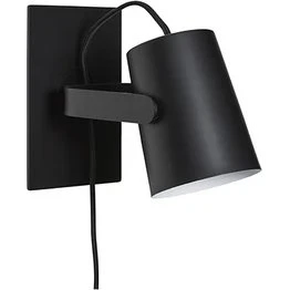 Hübsch Ardent væglampe 17 cm – sort