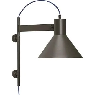 Hübsch Studio væglampe Brown - beige læselampe