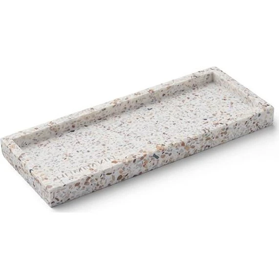 Humdakin Terrazzo-bakke 10×25 cm White/Brown