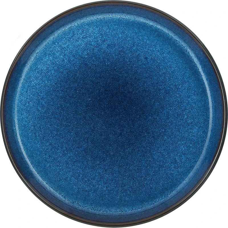 Bitz Gastro tallerken Ø17 cm – blank mørkeblå/sort