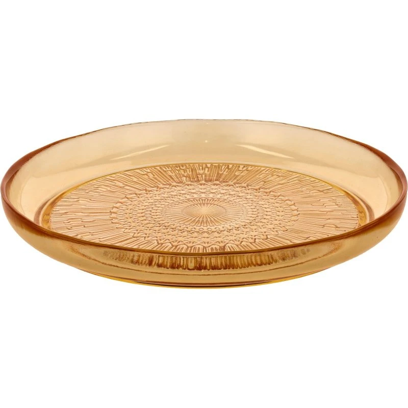 Bitz Kusintha glastallerken Ø25 cm - rav (Amber)