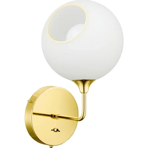 Design By Us Ballroom væglampe White Snow/guld 37 cm