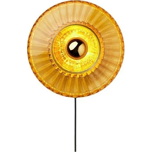 Design By Us New Wave Optic væglampe Ø26 cm Amber