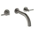 GROHE Atrio 3-huls vægmonteret håndvaskarmatur Børstet Hard Graphite