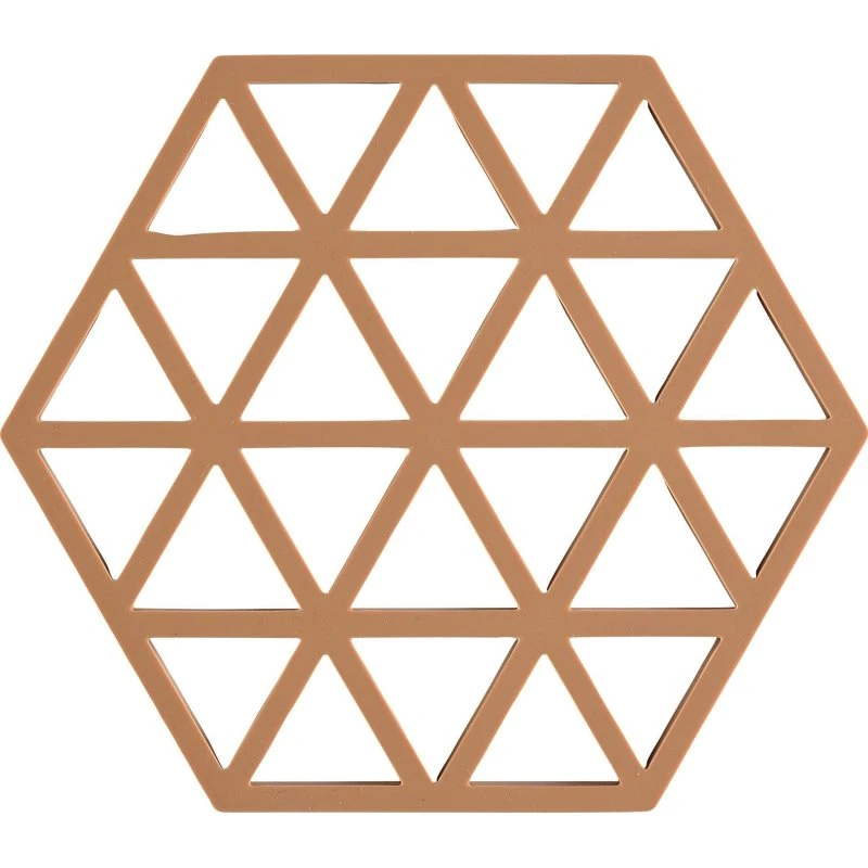 Zone Triangle bordskåner i silikone – terrakotta
