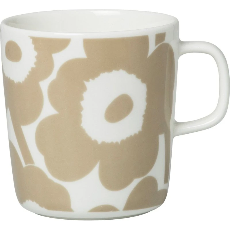 Marimekko Unikko krus 40 cl – hvid/beige