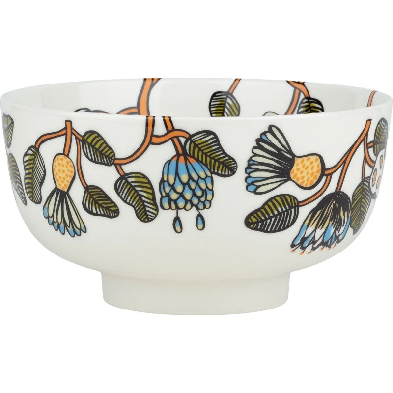Marimekko Tiara serveringsskål 1,5 L - hvid/grøn/orange